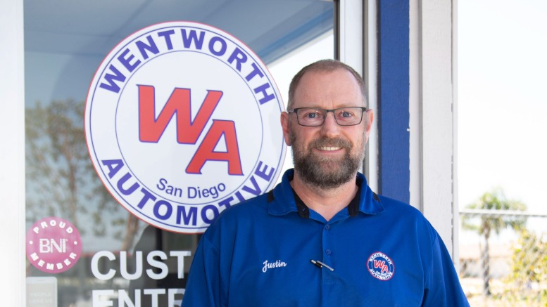 Justin Wentworth took over his father's shop after working for many years as a service advisor.