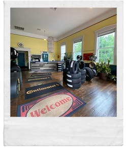 The entrance of Kenwood Tire Company. The entrance of Kenwood Tire Company.