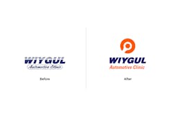 The Wiygul logo before and after rebranding. The Wiygul logo before and after rebranding.