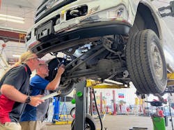 Inside the work area at Fix It Forward Auto Care. Inside the work area at Fix It Forward Auto Care.