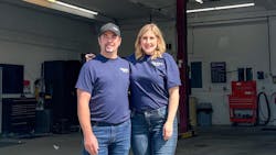Bill and Kailyn Walker are the only employees at their shop. Bill and Kailyn Walker are the only employees at their shop.