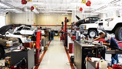 Rick's Automotive has 28,000 square feet and 28 bays. Rick's Automotive has 28,000 square feet and 28 bays.