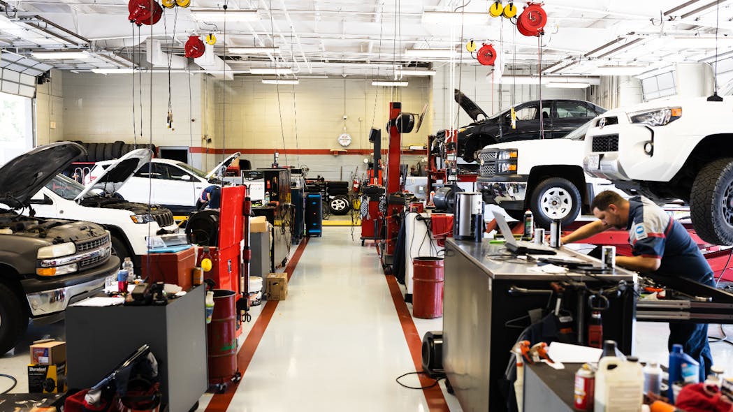 Rick&apos;s Automotive has 28,000 square feet and 28 bays.