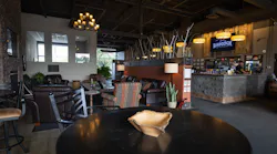 The waiting area at Babcock Auto Care was a labor of love for co-owner Jeanna Babcock.