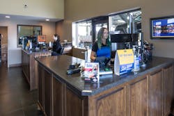 A look at the service advisor area at InMotion Auto Care. A look at the service advisor area at InMotion Auto Care.