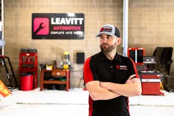 Travis Leavitt, owner of Leavitt Automotive in North Logan, Utah. Travis Leavitt, owner of Leavitt Automotive in North Logan, Utah.