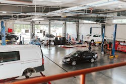 A view of the shop floor. A view of the shop floor.