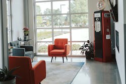 The waiting area at Topel's Service Center. The waiting area at Topel's Service Center.