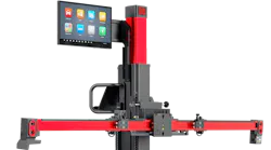 Autel's MaxiSYS IA900WA Wheel Alignment and ADAS calibration frame.