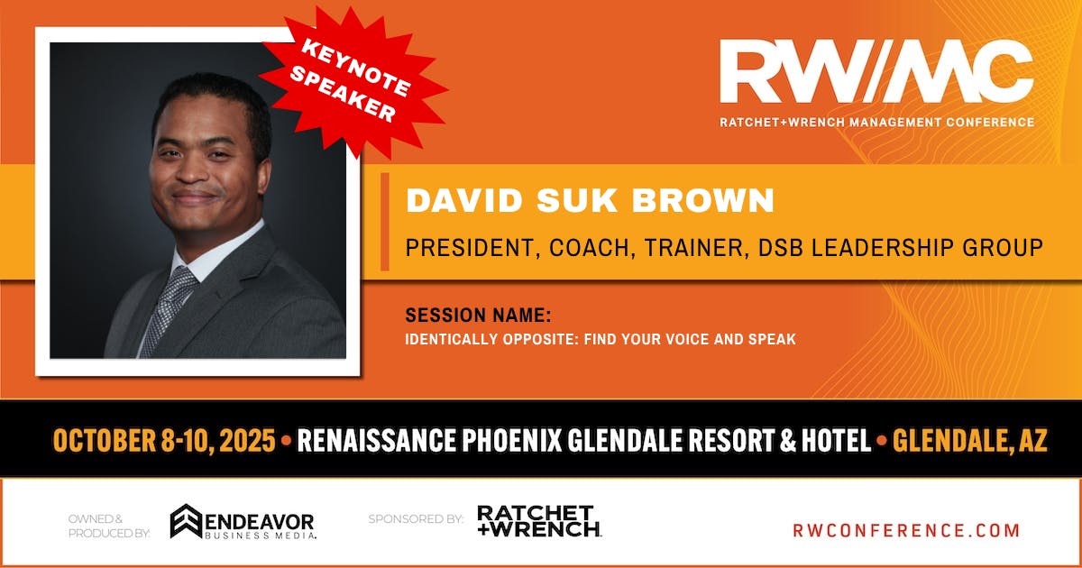 David Suk Brown Named Closing Keynote Speaker for RWMC 2025 | Ratchet ...