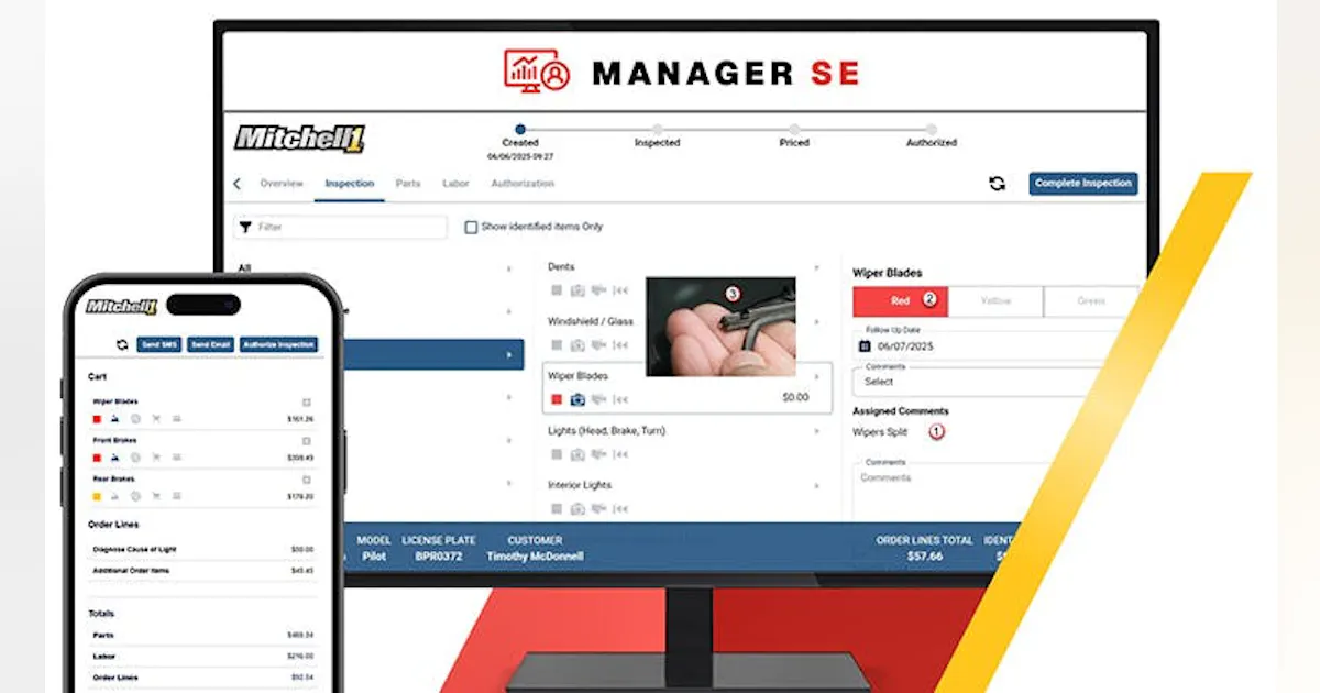 Mitchell 1 Releases Multi-Point Inspection Tool for Manager SE Shop ...