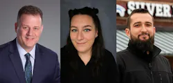 Left to right: Tom Palermo of Preferred Automotive Specialists; Katlyn French of Hillside Auto Repair; Tony Martinez of Silver Lake Auto & Tire Centers