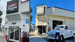 A side-by-side view shows the transformation from Cars Automotive and Muffler to Lucky's Auto Care. A side-by-side view shows the transformation from Cars Automotive and Muffler to Lucky's Auto Care.
